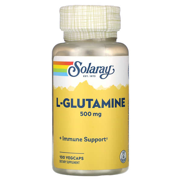 L-Glutamine, 500 mg, 100 VegCaps