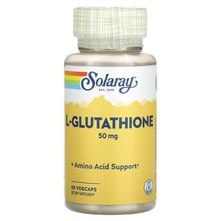 Solaray, L-glutatión, 50 mg, 60 cápsulas vegetales