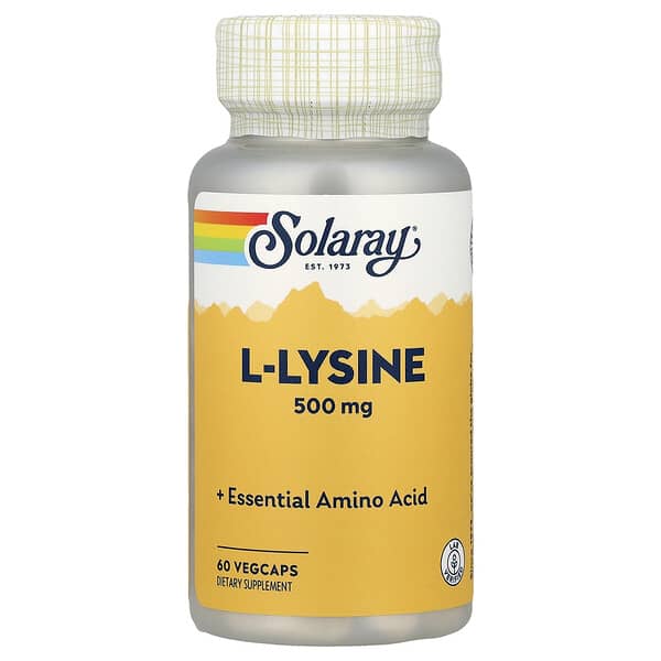 L-Lysine, 500 mg, 60 VegCaps