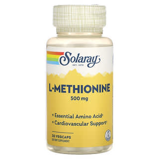 Solaray, L-Metionina, 500 mg, 30 Cápsulas VegCaps