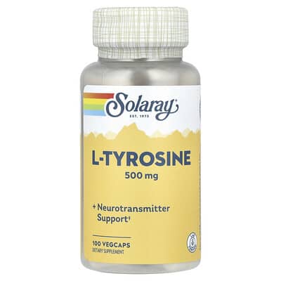 Solaray, L-Tyrosine, 500 mg, 100 Vegetarian Capsules