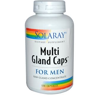 Solaray, Multi Gland Caps, For Men, 120 Capsules