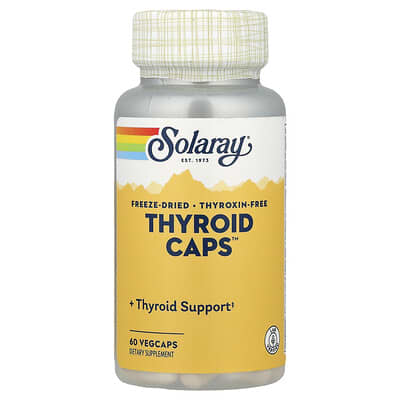 Solaray, Freeze-Dried Thyroid Capsules, 60 Capsules