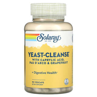 Solaray, Yeast-Cleanse ، 90 كبسولة نباتية