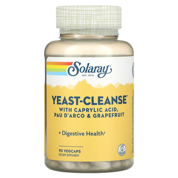 Solaray, Yeast-Cleanse, 90 растительных капсул