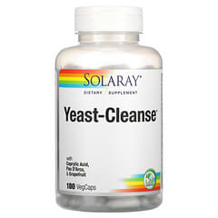Solaray, Yeast-Cleanse, 180 растительных капсул