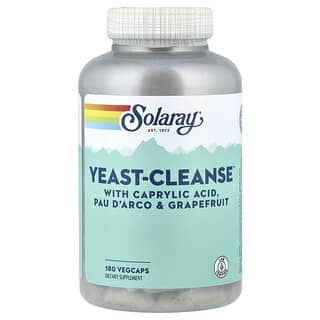 Solaray, Yeast-Cleanse, 180 cápsulas vegetales