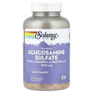 Solaray, Two Daily Glucosamine Sulfate, 120 VegCaps