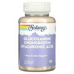 Solaray, Glicosamina, Condroitina, Ácido Hialurônico, 90 VegCaps