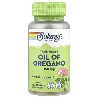 Solaray, True Herbs, Oil of Oregano, 150 mg, 60 Softgels