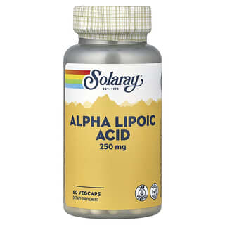 Solaray, Ácido alfa-lipoico, 250 mg, 60 cápsulas vegetales