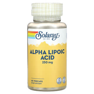 Solaray, Ácido alfa-lipoico, 250 mg, 60 cápsulas vegetales