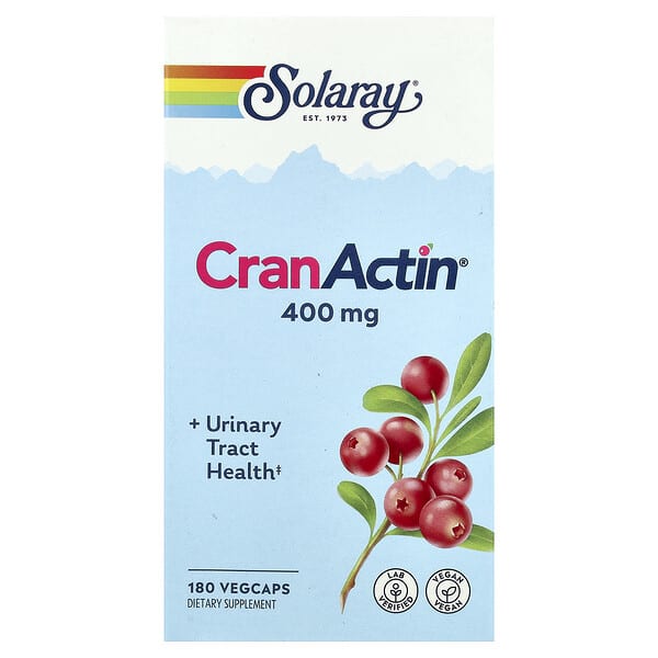 Solaray CranActin®, Urinary Tract Health, 180 VegCaps