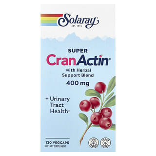 Solaray, Super CranActin met Kruiden Ondersteunend Mengsel, 400 mg, 120 Vegcaps