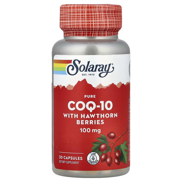Pure CoQ-10 With Hawthorn Berries, 30 Capsules