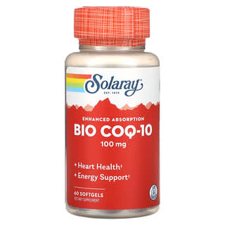 Solaray, Bio COQ-10, Enhanced Absorption , 100 mg, 60 Softgels