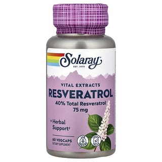 Solaray, Resveratrol, 75 mg, 60 VegCaps