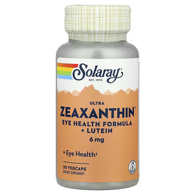 Solaray, Super Zeaxanthin, 6 mg, 30 Capsules