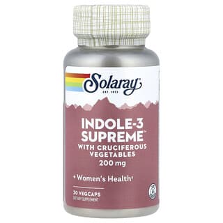 Solaray, Indole-3 Supremo, 200 mg, 30 VegCaps