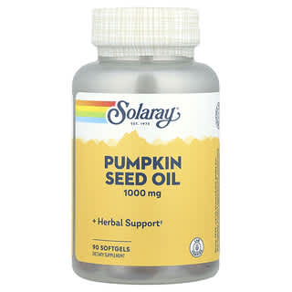 Solaray, Aceite de semilla de calabaza, 1000 mg, 90 cápsulas blandas