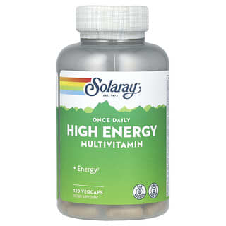 Solaray, Multivitamines à haute énergie une fois par jour, 120 capsules végétales