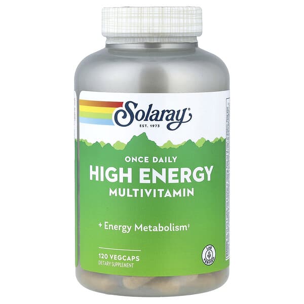 Solaray, Once Daily High Energy Multivitamin, 120 VegCaps — product photo 1