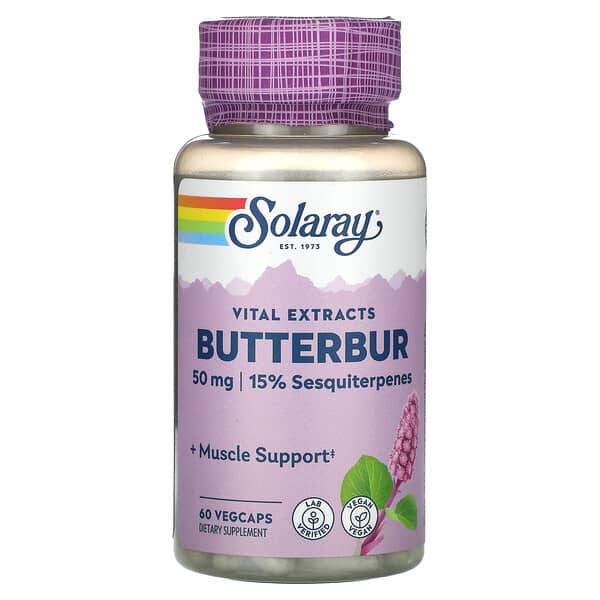 Solaray‏, Butterbur Root Extract, 50 mg, 60 VegCaps