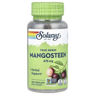 Solaray, True Herbs, Mangostão, 475 mg, 100 VegCaps