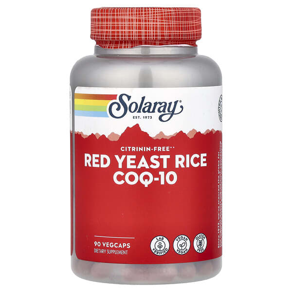 Solaray, 紅麴+輔酶Q-10膠囊，90粒