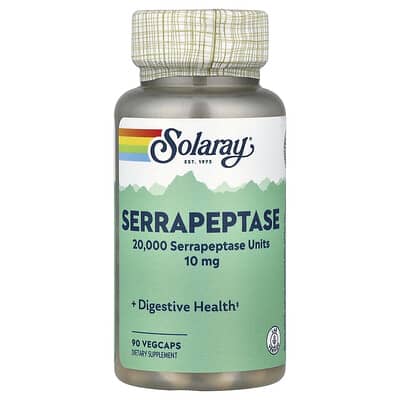 Solaray, Serrapeptase, 10 mg, 90 Vegetarian Capsules