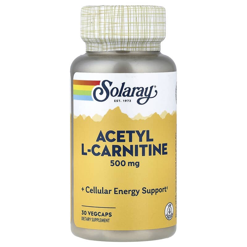 Acetil L-carnitina, 500 mg, 30 capsule vegetali Acetil L-carnitina, 500 mg, 30 capsule vegetali