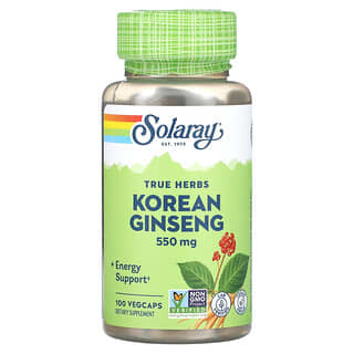 Solaray, Ginseng coréen, 550 mg, 100 capsules végétariennes