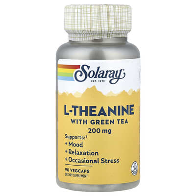 Solaray, L-Theanine & Green Tea, 90 Vegetarian Capsules