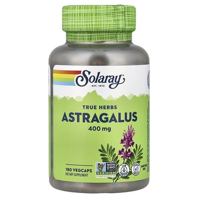 Solaray, True Herbs, Astragalus, 400 mg, 180 VegCaps