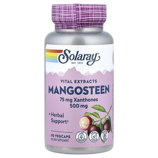 Solaray, Vital Extracts, Mangosteen, 500 mg, 60 VegCaps