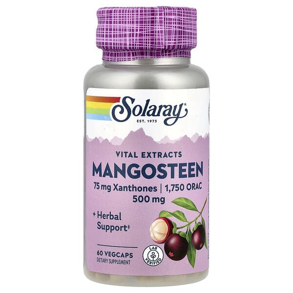 Vital Extracts, Mangosteen, 500 mg, 60 VegCaps
