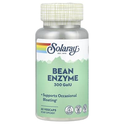 Solaray, Bean Enzyme, 300 GaIU, 60 VegCaps