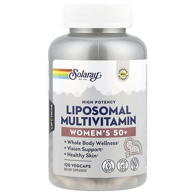 Solaray, High Potency Liposomal Multivitamin, Women 50+, 120 Vegetarian Capsules