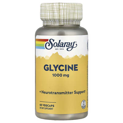 Solaray, Glycine, 1000 mg, 60 Vegetarian Capsules