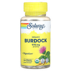 Solaray, Organic Burdock, 485 mg, 100 Organic Capsules