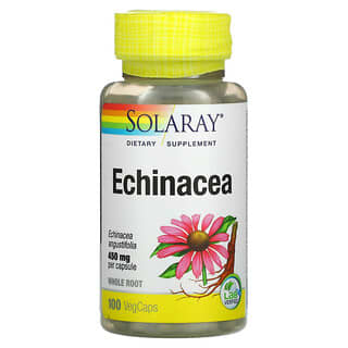 Solaray, Biologisch angebaute Echinacea, 450 mg, 100 pflanzliche Kapseln