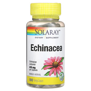 Solaray, Echinacea, 415 mg, 100 Cápsulas VegCaps