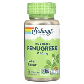 Solaray, Fenogreco, 620 mg, 100 cápsulas vegetales