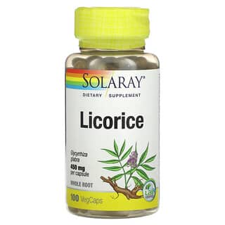 Solaray, Licorice, 450 mg, 100 VegCaps