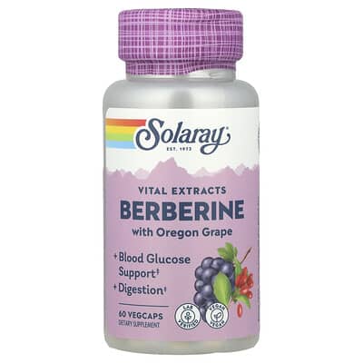 Solaray, Berberine Essence, Advanced Formula, 60 Vegetable Capsules