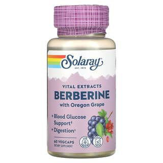 Solaray, Extracto de raíz de berberina, fórmula avanzada, 60 cápsulas vegetales