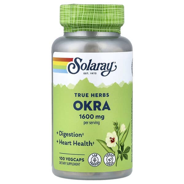 True Herbs, Okra, 100 VegCaps (400 mg per Capsule)