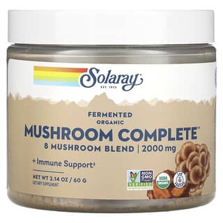 Solaray, Funghi fermentati biologici completi, 2.000 mg, 60 g