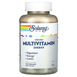 Solaray, Multivitamines Spectro Energy, 120 capsules végétariennes
