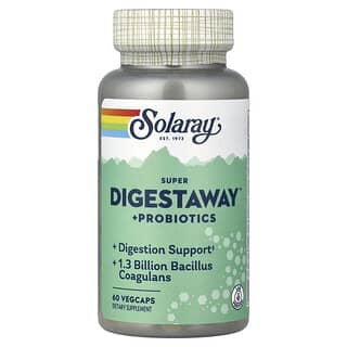 Solaray, Super Digestaway™+ Probiotika, 60 Vegetabilske Kapsler